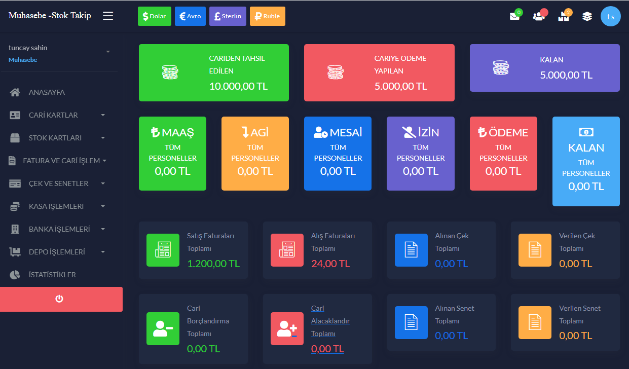 Muhasebe & Stok Takip Programımız 